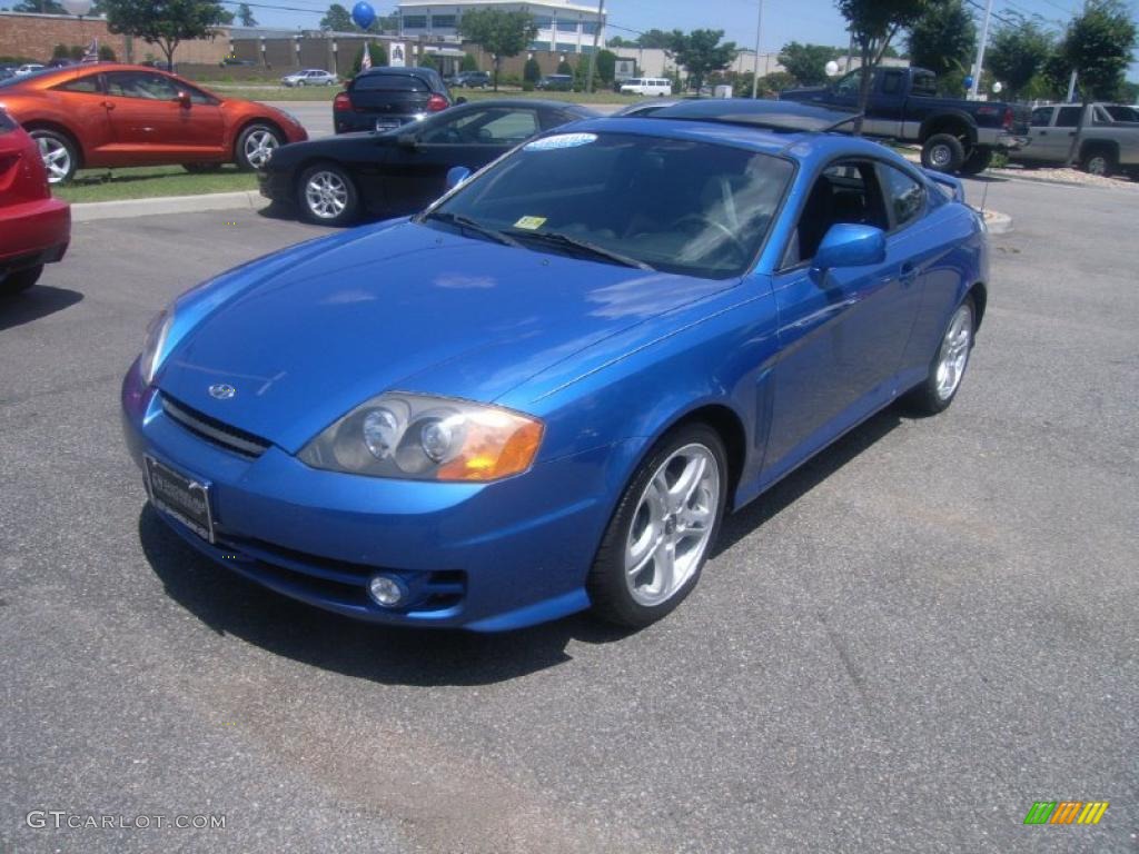 2004 Tiburon GT - Tidal Wave / Black photo #1