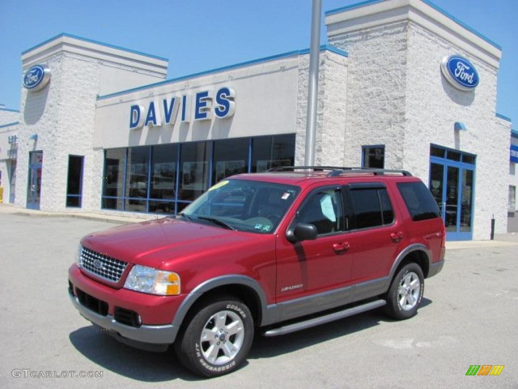 2004 Explorer XLT 4x4 - Redfire Metallic / Graphite photo #1