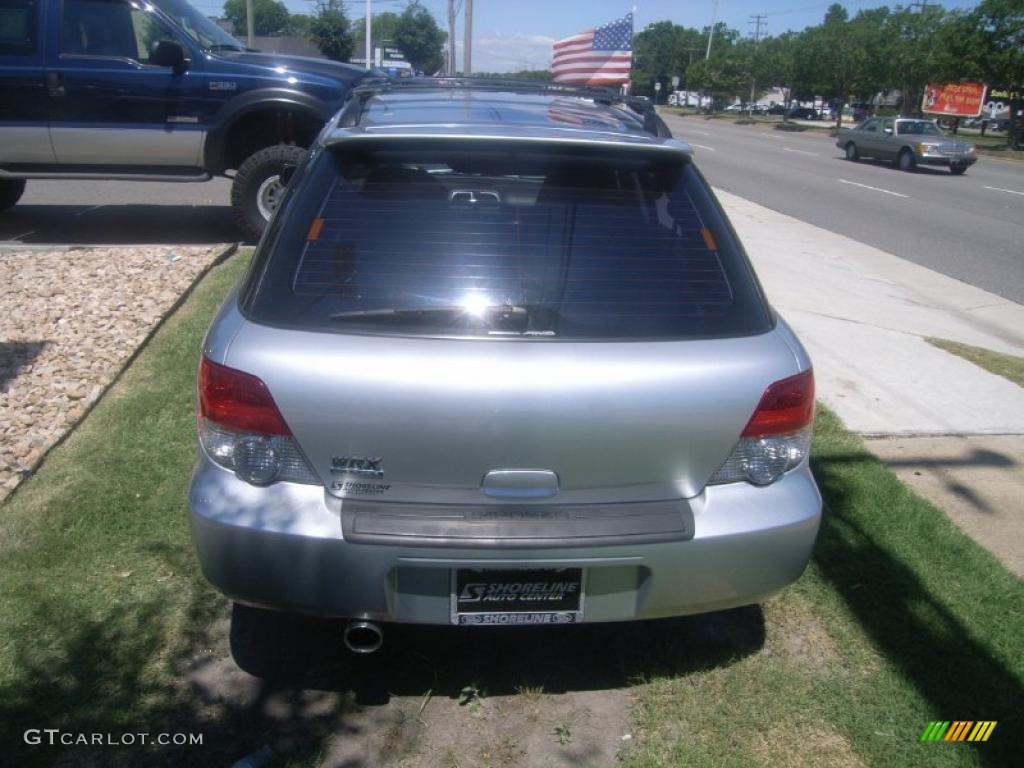2005 Impreza WRX Wagon - Platinum Silver Metallic / Black photo #4