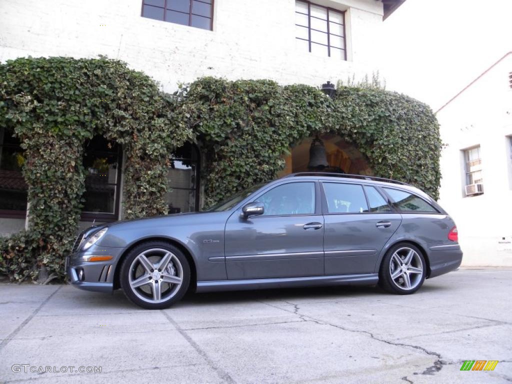 2008 E 63 AMG Wagon - Flint Grey Metallic / Cashmere photo #4