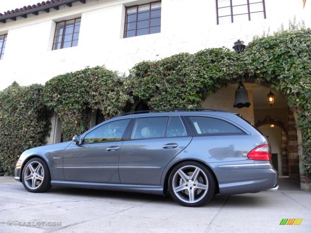 2008 E 63 AMG Wagon - Flint Grey Metallic / Cashmere photo #11