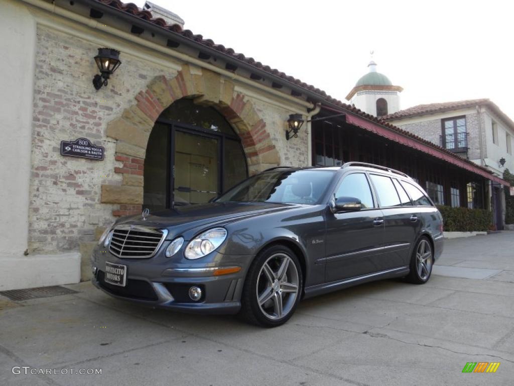 2008 E 63 AMG Wagon - Flint Grey Metallic / Cashmere photo #13