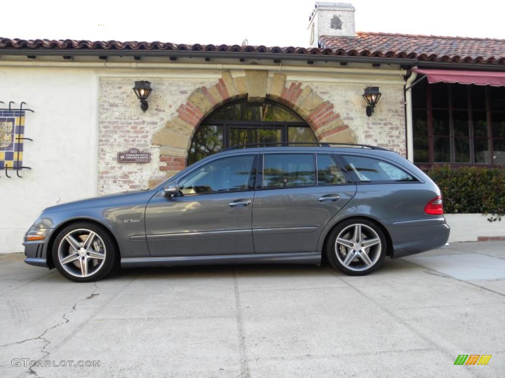 2008 E 63 AMG Wagon - Flint Grey Metallic / Cashmere photo #15