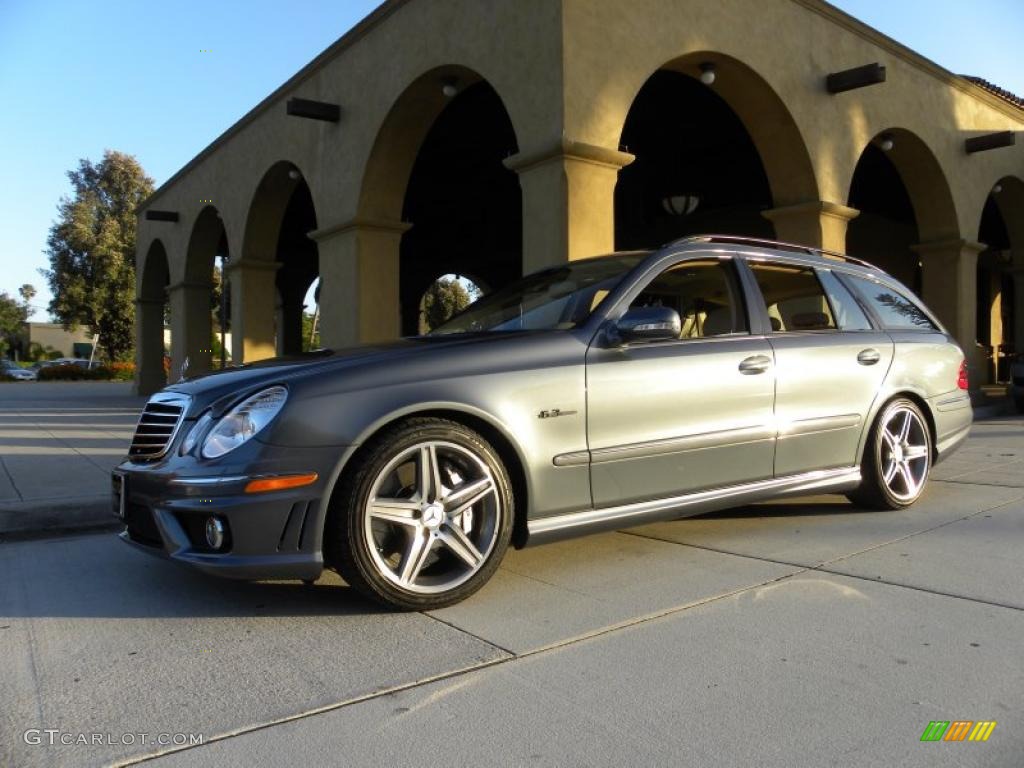 2008 E 63 AMG Wagon - Flint Grey Metallic / Cashmere photo #44