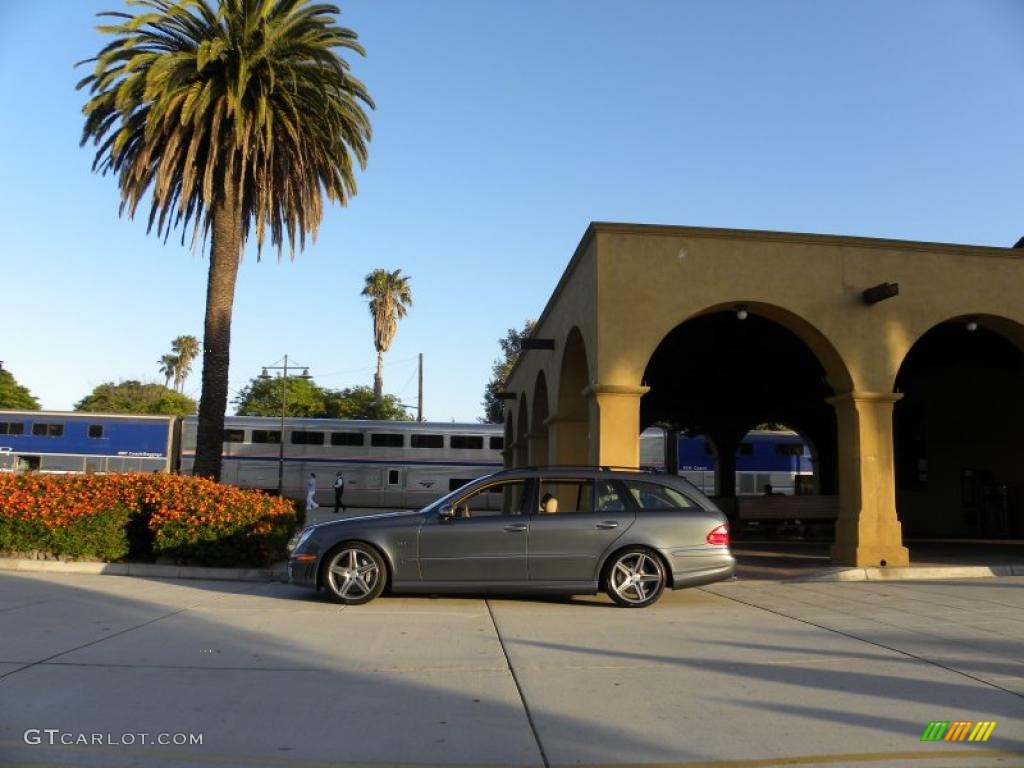 2008 E 63 AMG Wagon - Flint Grey Metallic / Cashmere photo #53