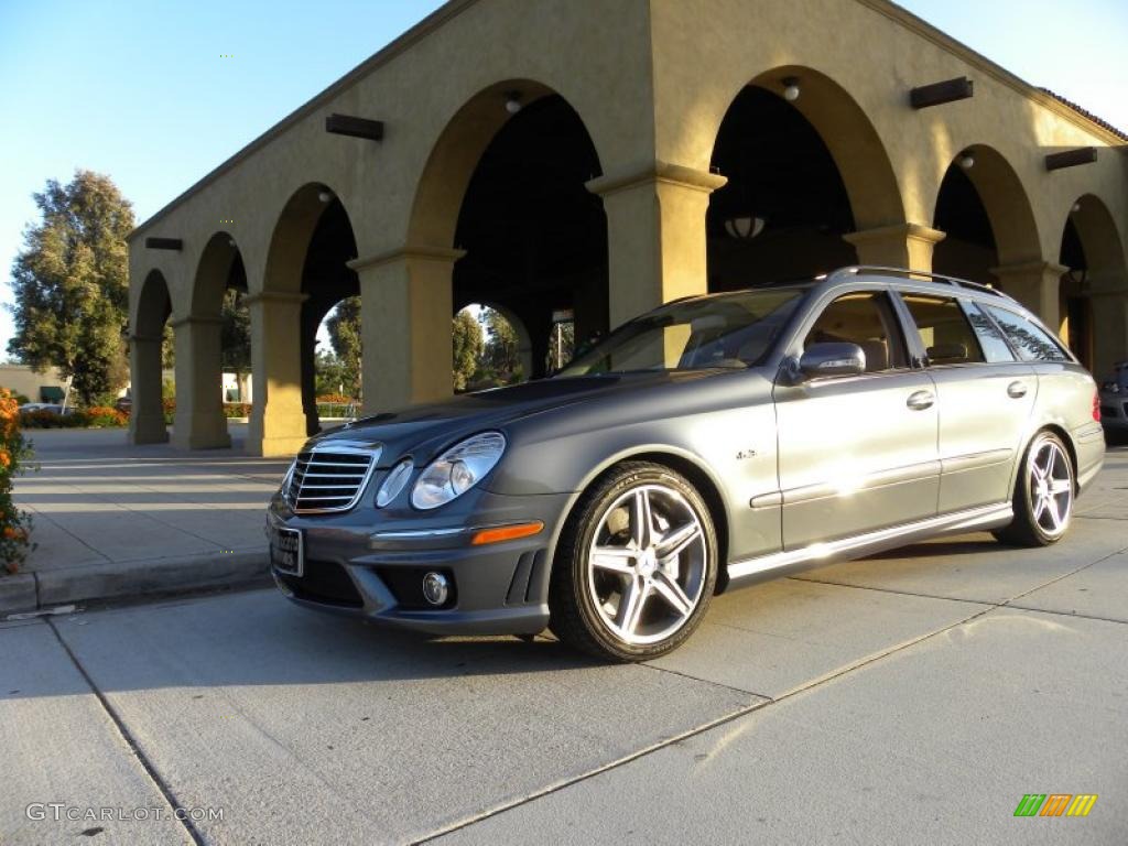 2008 E 63 AMG Wagon - Flint Grey Metallic / Cashmere photo #58
