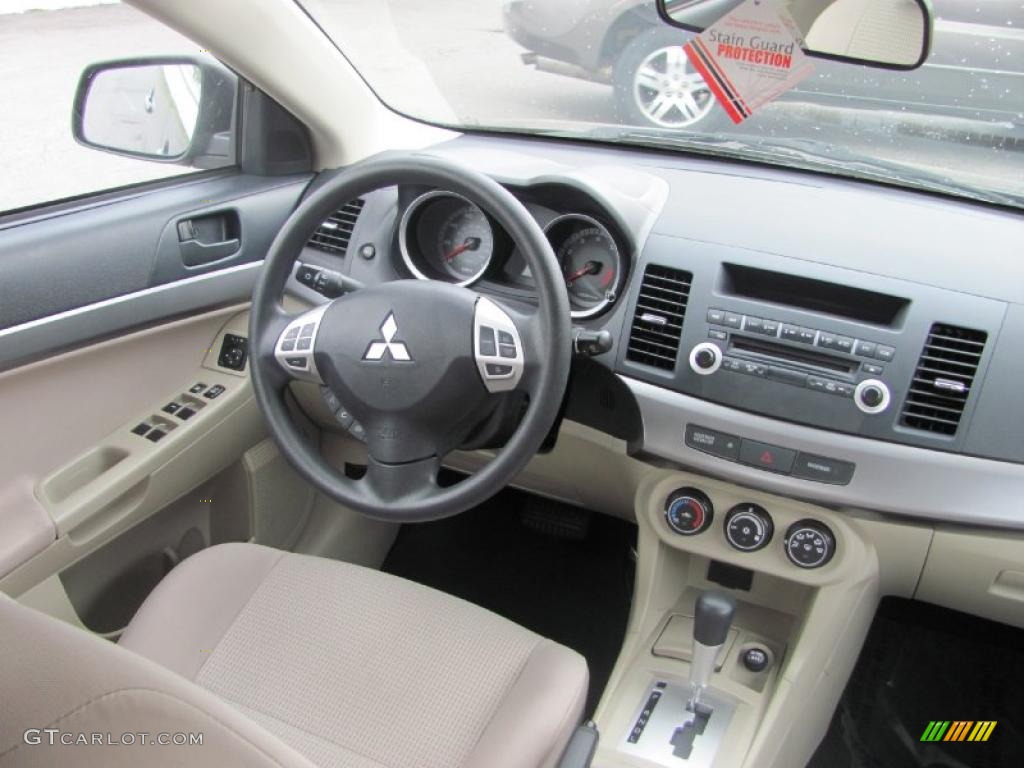 2008 Lancer ES - Black / Beige photo #4