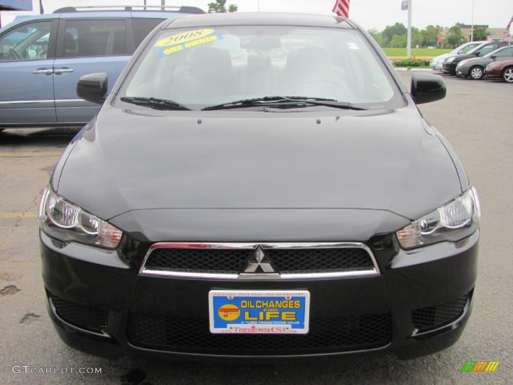 2008 Lancer ES - Black / Beige photo #12