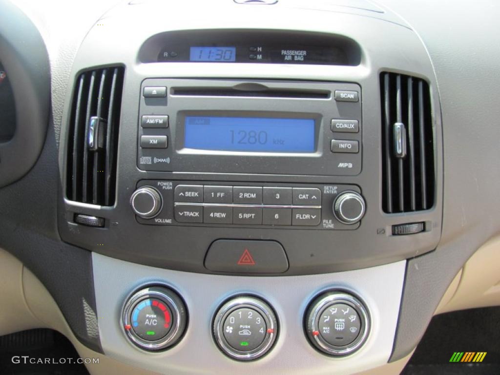 2009 Elantra GLS Sedan - Captiva White / Beige photo #5