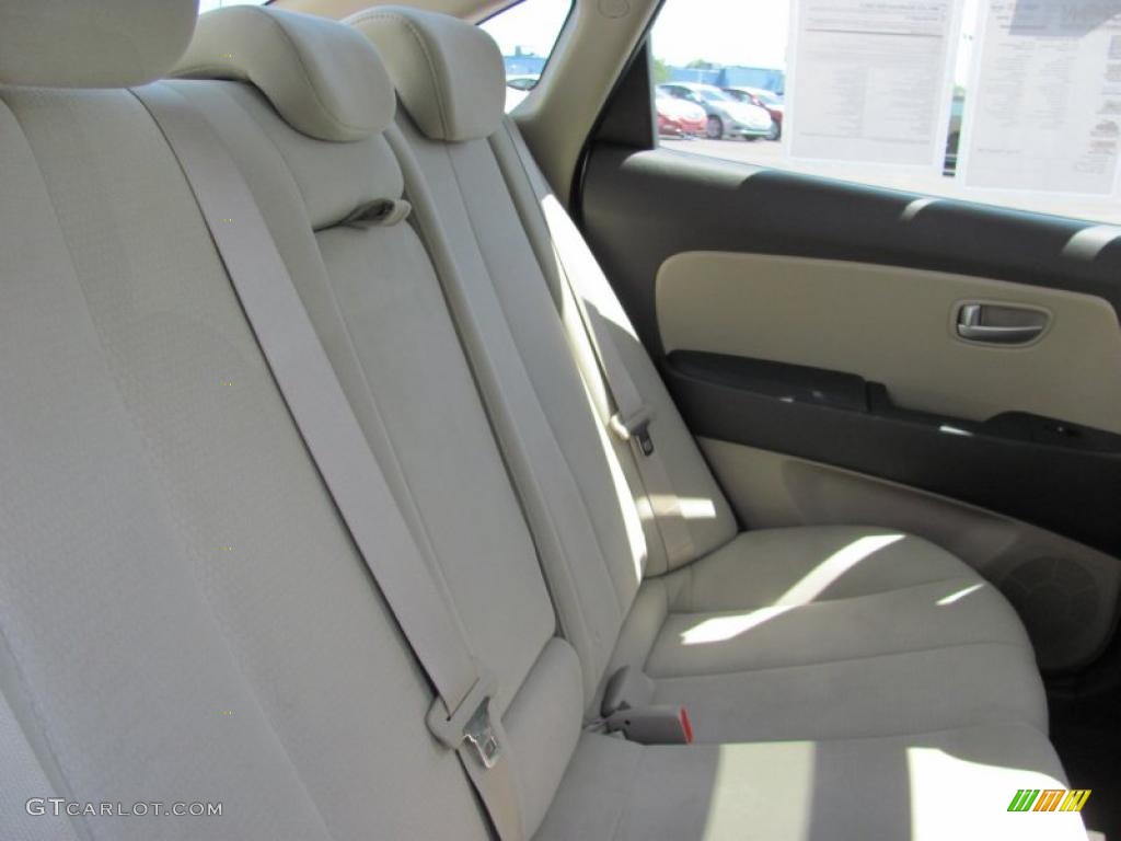 2009 Elantra GLS Sedan - Captiva White / Beige photo #8