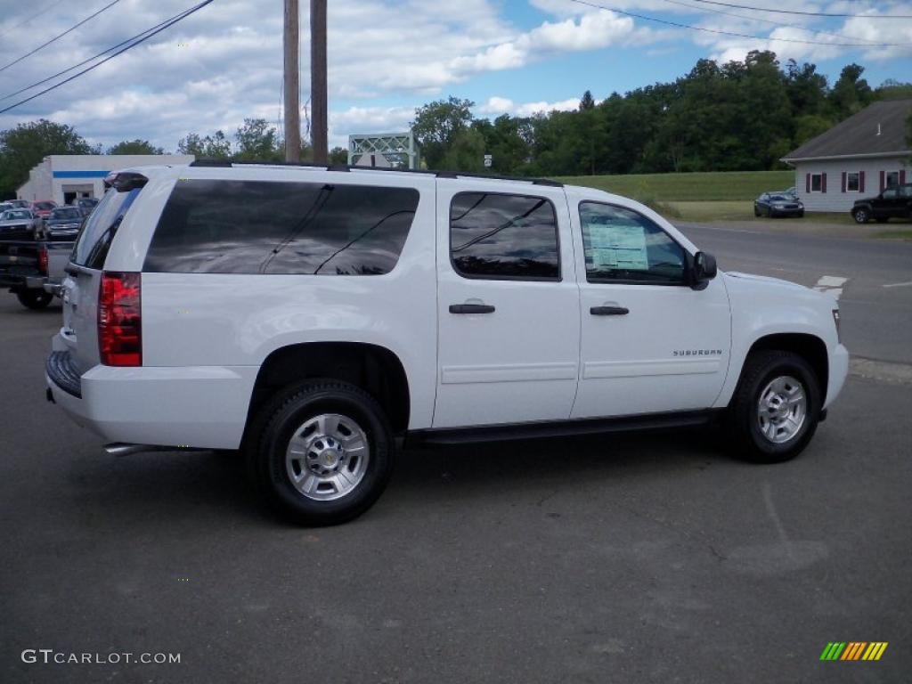 2010 Suburban LS 4x4 - Summit White / Ebony photo #1