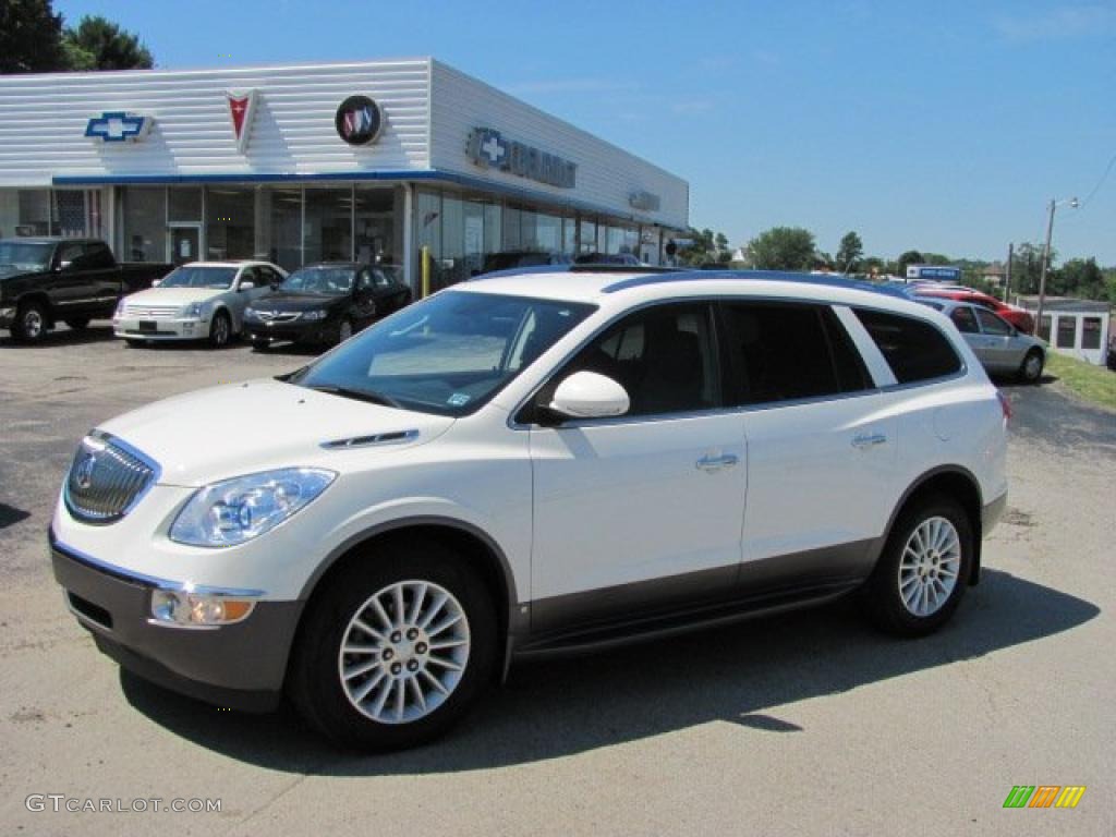 2008 Enclave CXL AWD - White Opal / Ebony/Ebony photo #1