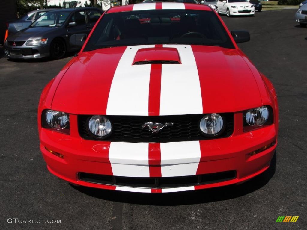 2007 Mustang GT Premium Coupe - Torch Red / Black/Red photo #2
