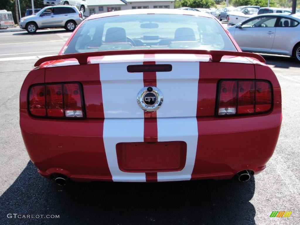 2007 Mustang GT Premium Coupe - Torch Red / Black/Red photo #5