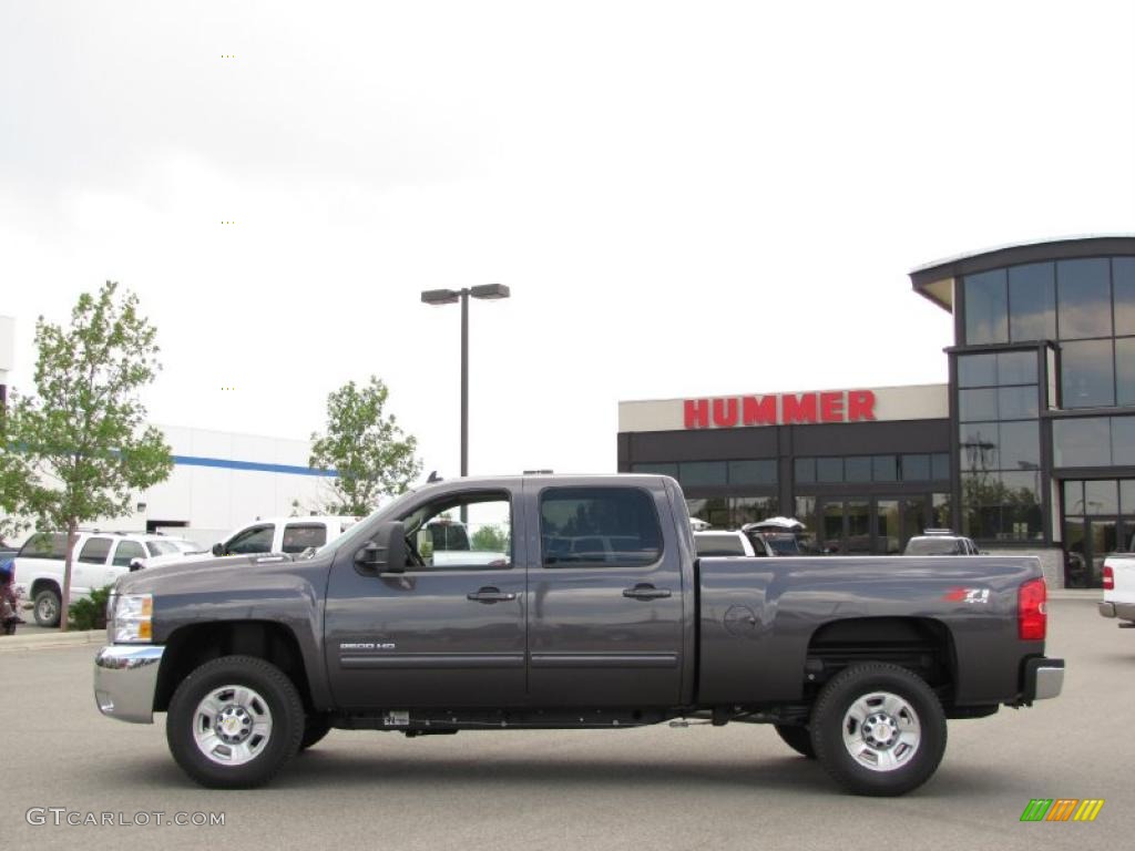 2010 Silverado 2500HD LTZ Crew Cab 4x4 - Taupe Gray Metallic / Ebony photo #1