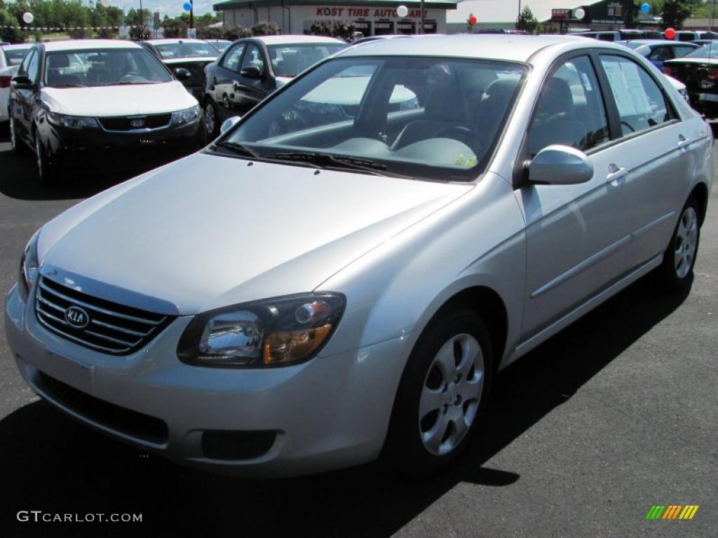 2009 Spectra EX Sedan - Bright Silver Metallic / Gray photo #1