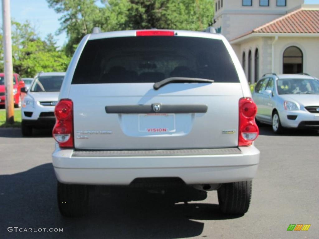 2008 Durango SLT 4x4 - Bright Silver Metallic / Khaki Two-Tone photo #14