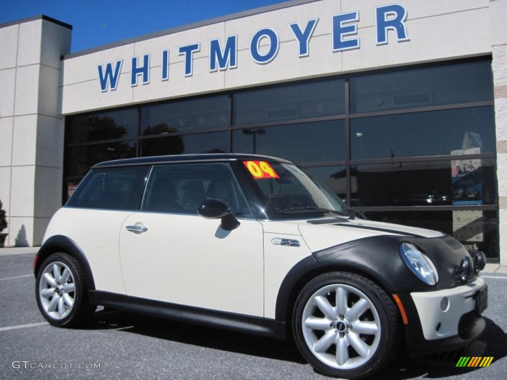 2004 Cooper S Hardtop - Pepper White / Panther Black photo #1