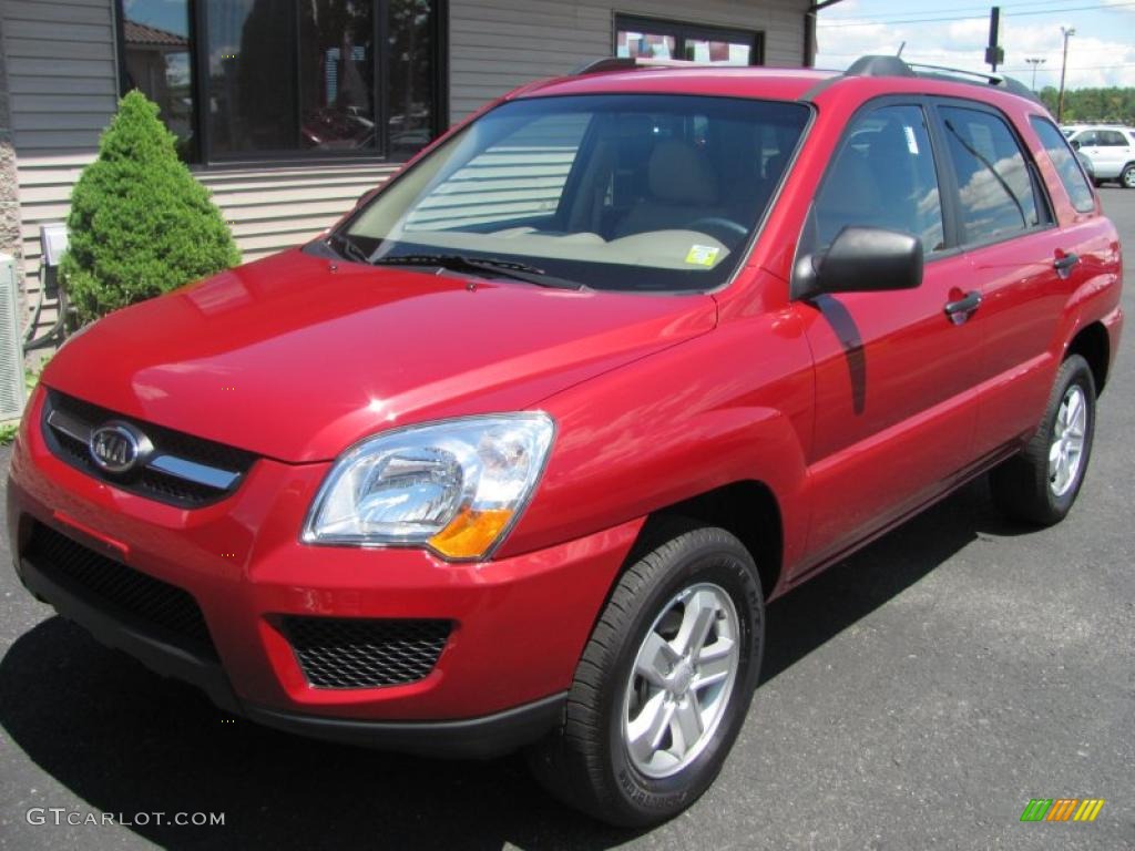 Volcanic Red Kia Sportage