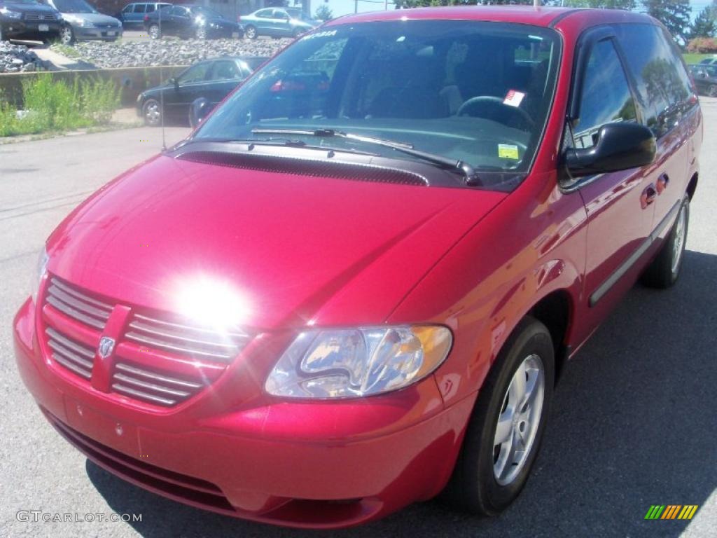 Inferno Red Crystal Pearl Dodge Caravan