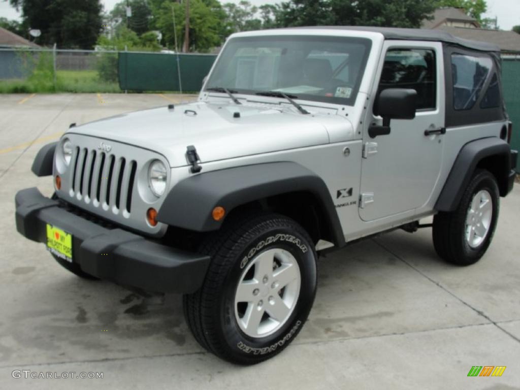 2009 Wrangler X 4x4 - Bright Silver Metallic / Dark Slate Gray/Medium Slate Gray photo #7