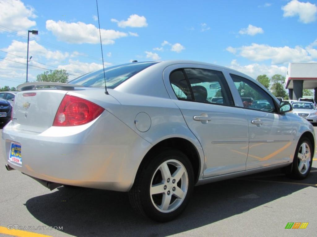 2007 Cobalt LT Sedan - Ultra Silver Metallic / Gray photo #9