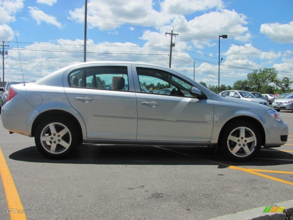 2007 Cobalt LT Sedan - Ultra Silver Metallic / Gray photo #12