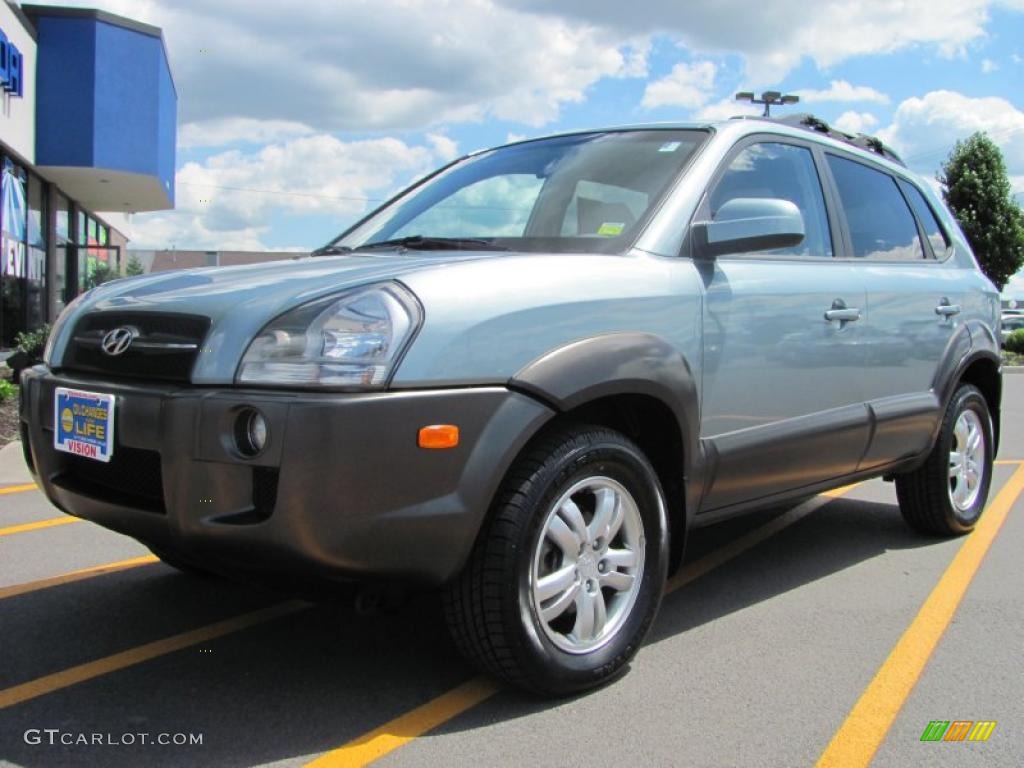 2006 Tucson GLS V6 4x4 - Alpine Frost / Beige photo #1