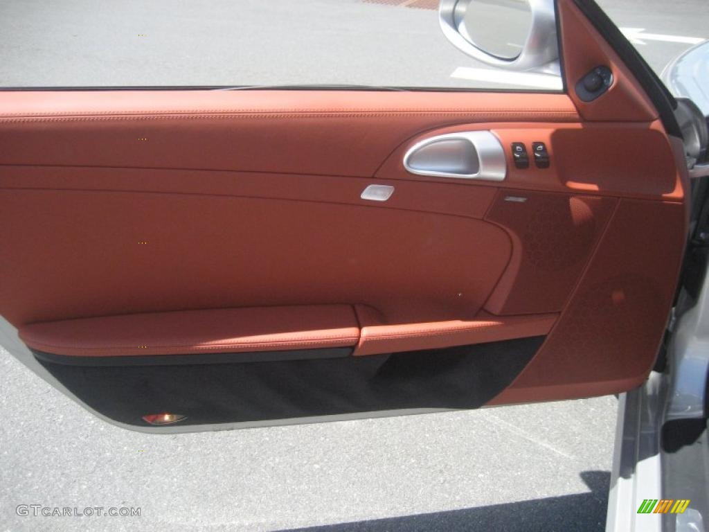 2007 Porsche Cayman S Terracotta Door Panel Photo #32324654