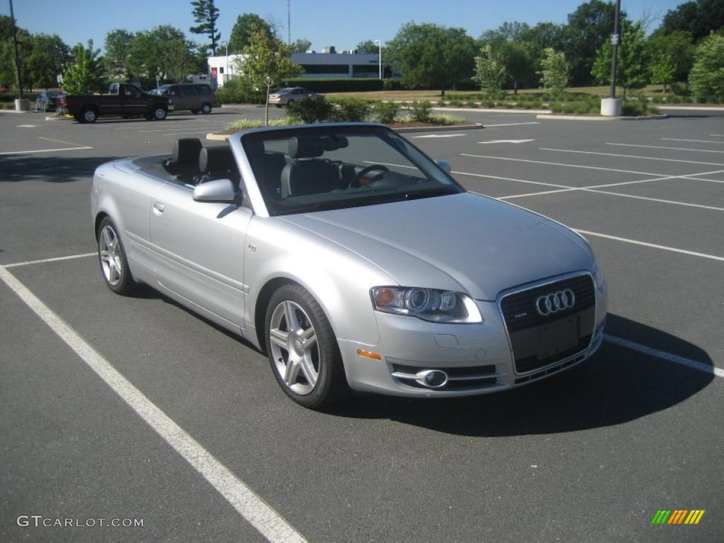 2007 A4 2.0T quattro Cabriolet - Light Silver Metallic / Ebony photo #1