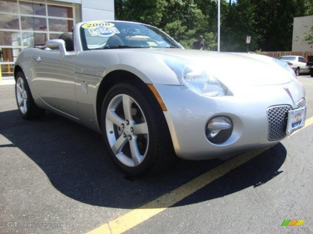 2008 Solstice Roadster - Cool Silver / Ebony photo #7