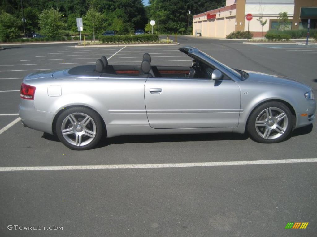 2007 A4 2.0T quattro Cabriolet - Light Silver Metallic / Ebony photo #8