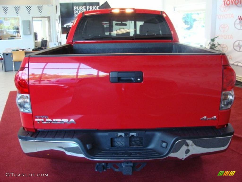 2008 Tundra SR5 Double Cab 4x4 - Radiant Red / Beige photo #8