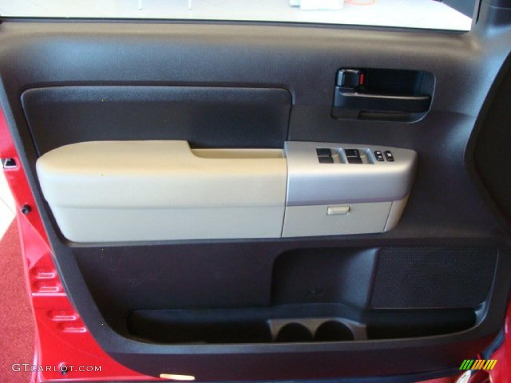 2008 Tundra SR5 Double Cab 4x4 - Radiant Red / Beige photo #14