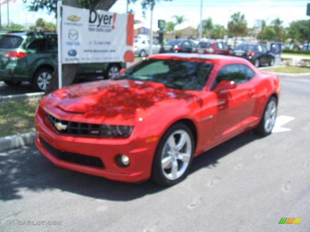2011 Camaro SS/RS Coupe - Victory Red / Black photo #1