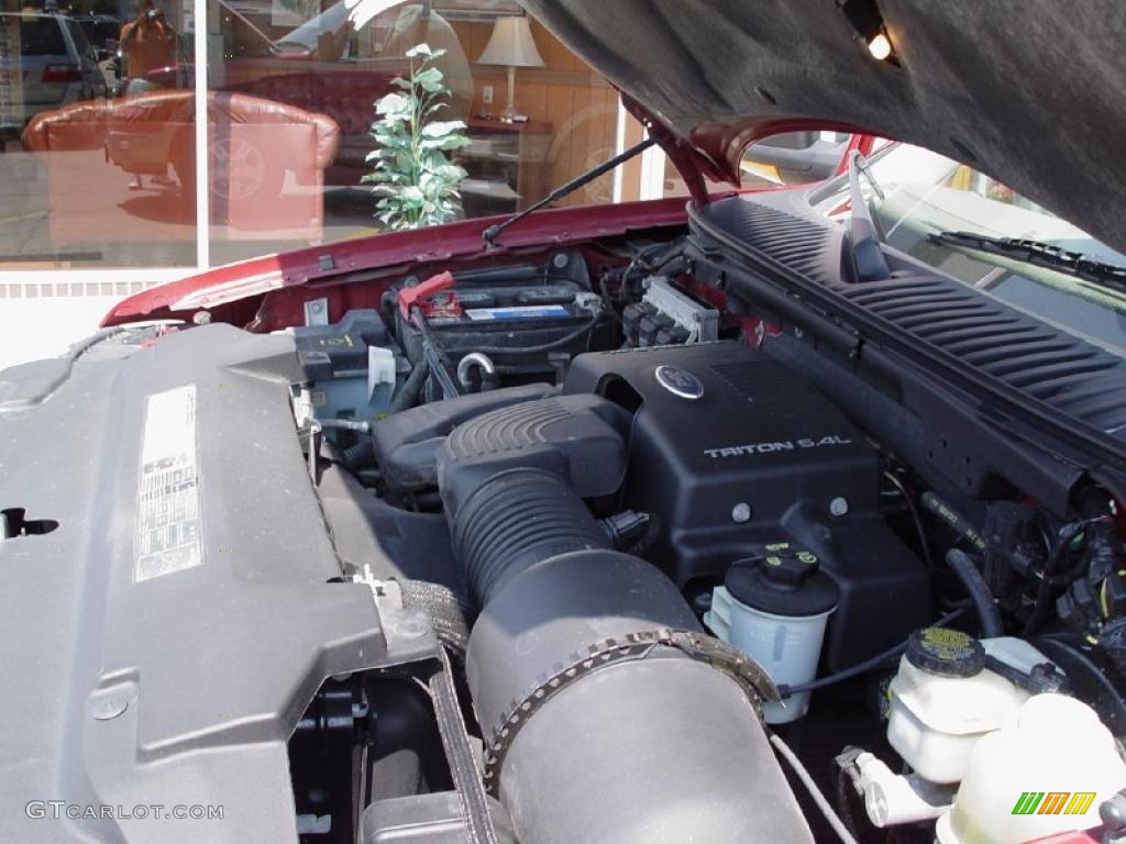 2003 Expedition Eddie Bauer 4x4 - Laser Red Tinted Metallic / Medium Parchment photo #28
