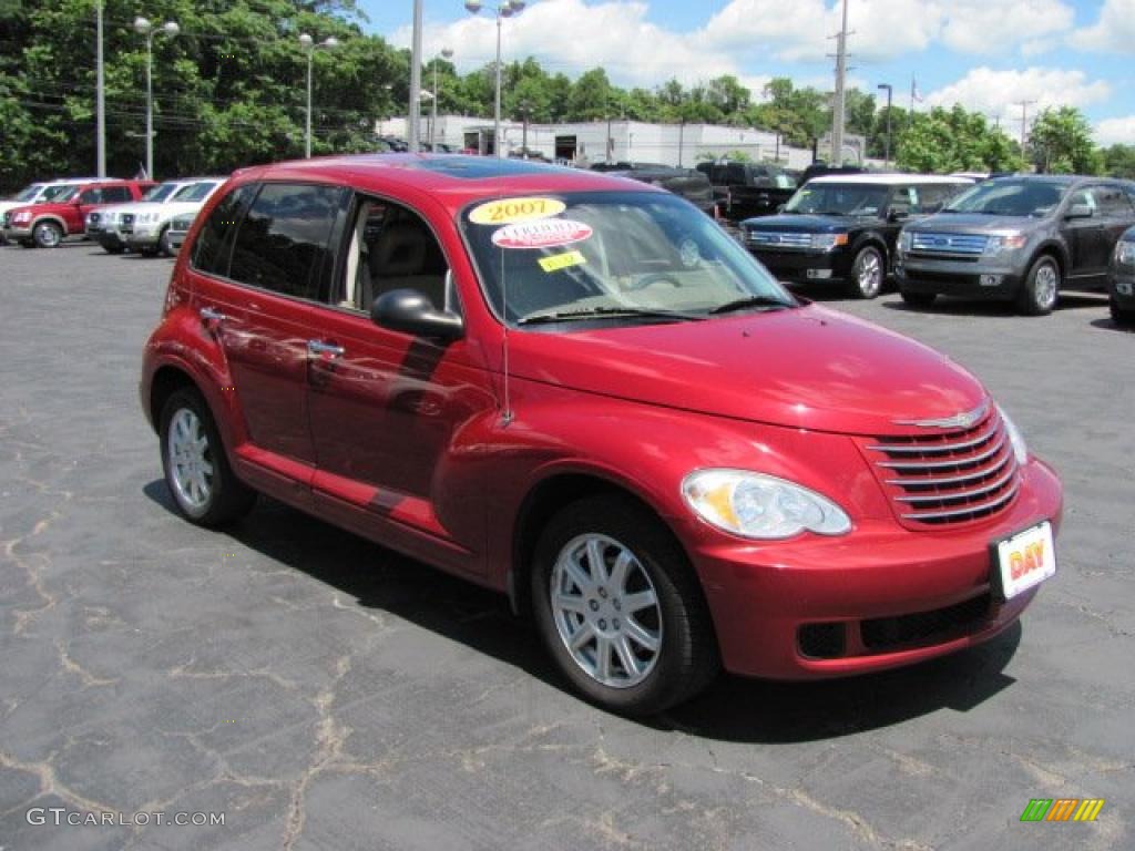2007 PT Cruiser Touring - Inferno Red Crystal Pearl / Pastel Pebble Beige photo #6