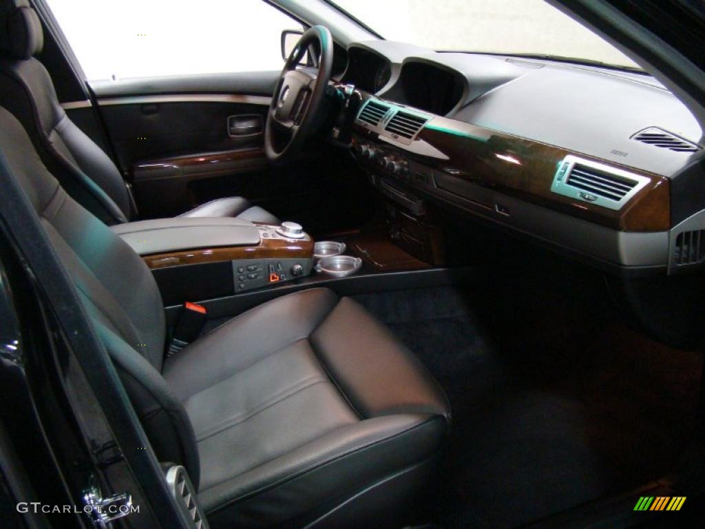 2008 7 Series 750Li Sedan - Azurite Black Metallic / Black photo #2