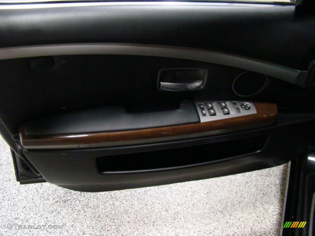 2008 7 Series 750Li Sedan - Azurite Black Metallic / Black photo #10