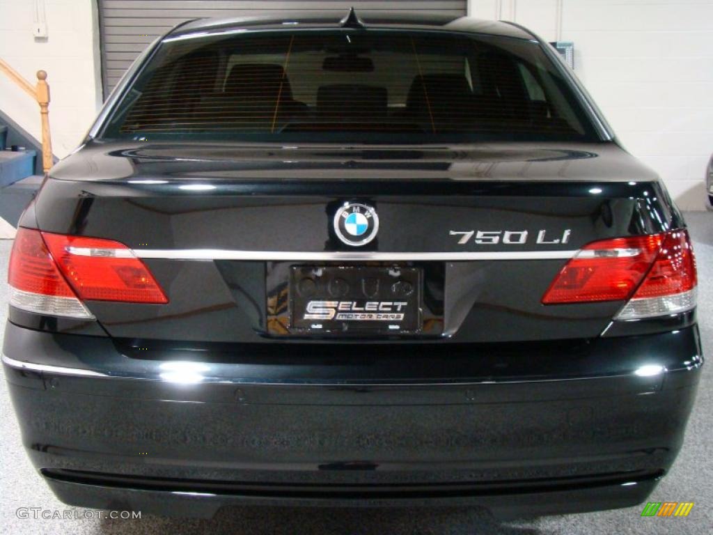 2008 7 Series 750Li Sedan - Azurite Black Metallic / Black photo #16
