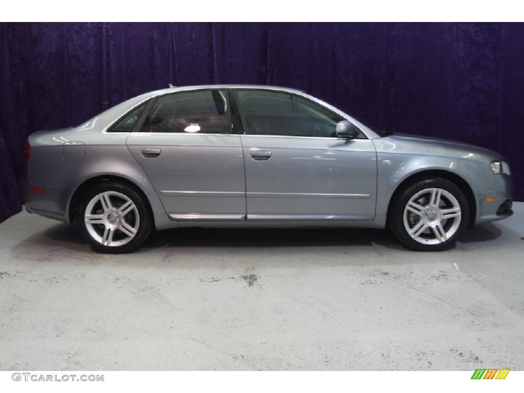 2008 A4 2.0T Special Edition quattro Sedan - Quartz Grey Metallic / Black photo #3