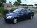 2007 Dark Sapphire Blue Hyundai Accent GLS Sedan  photo #1