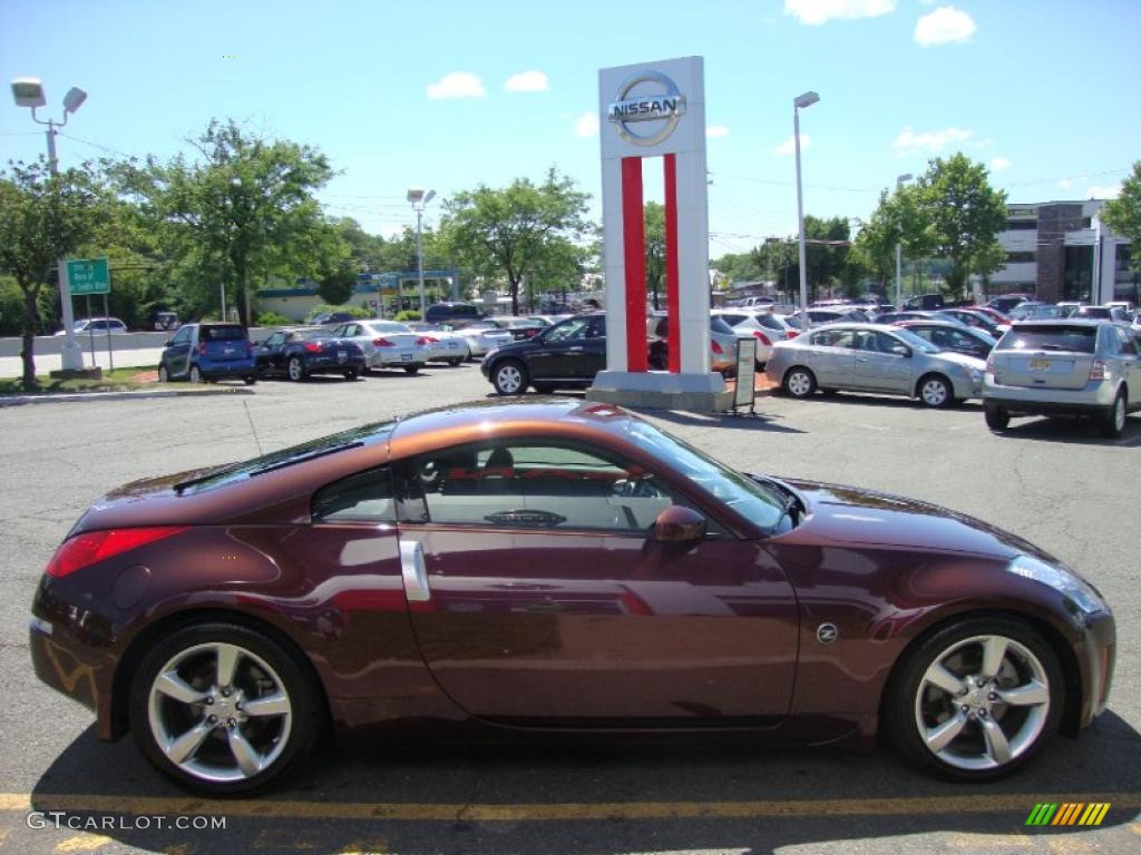 2006 350Z Touring Coupe - Interlagos Fire Metallic / Charcoal Leather photo #7