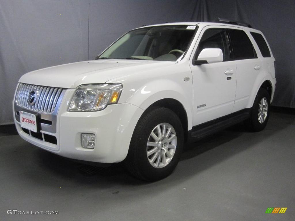 2008 Mariner V6 Premier 4WD - Oxford White / Stone photo #1