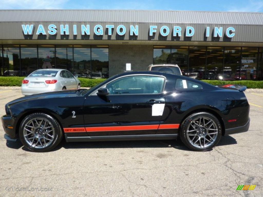 2011 Mustang Shelby GT500 SVT Performance Package Coupe - Ebony Black / Charcoal Black/Red photo #1