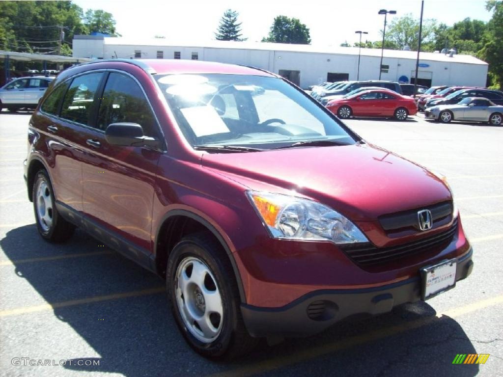 2007 CR-V LX 4WD - Tango Red Pearl / Ivory photo #1
