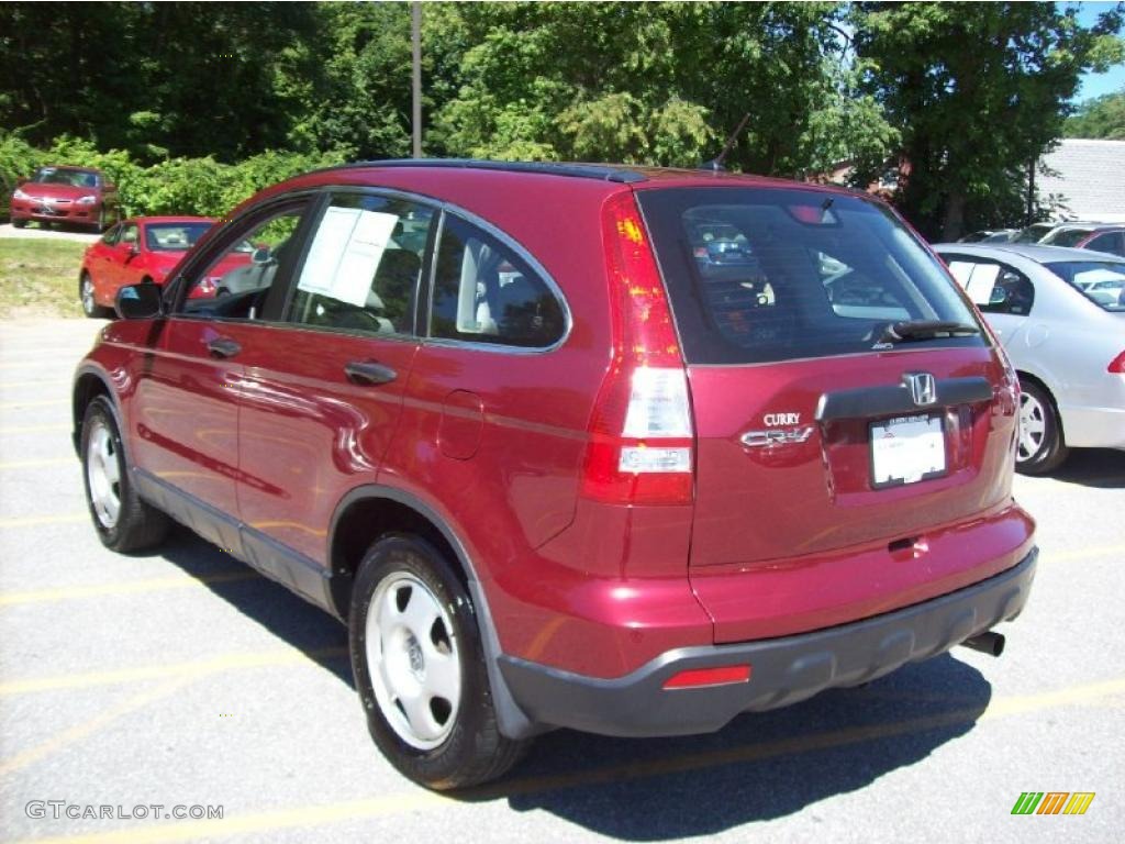 2007 CR-V LX 4WD - Tango Red Pearl / Ivory photo #2