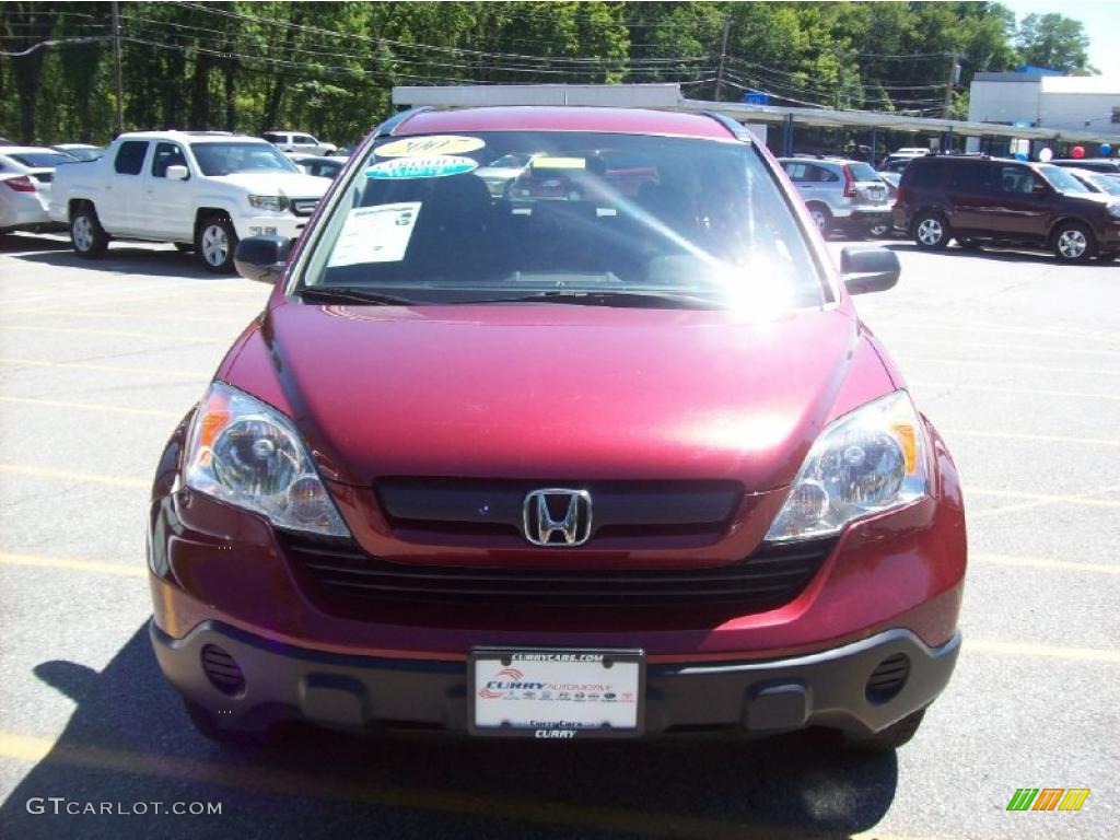 2007 CR-V LX 4WD - Tango Red Pearl / Ivory photo #3