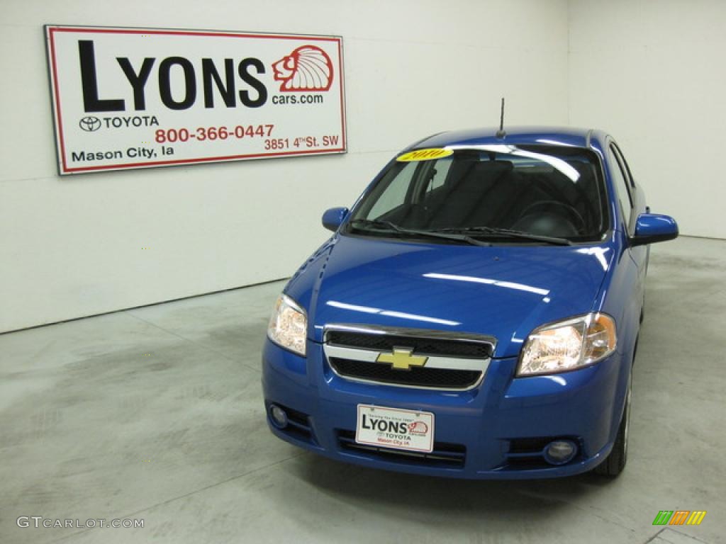 2010 Aveo LT Sedan - Bright Blue / Charcoal photo #27