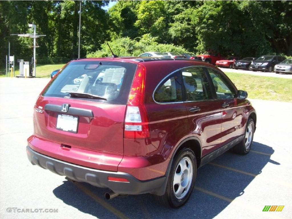 2007 CR-V LX 4WD - Tango Red Pearl / Ivory photo #21